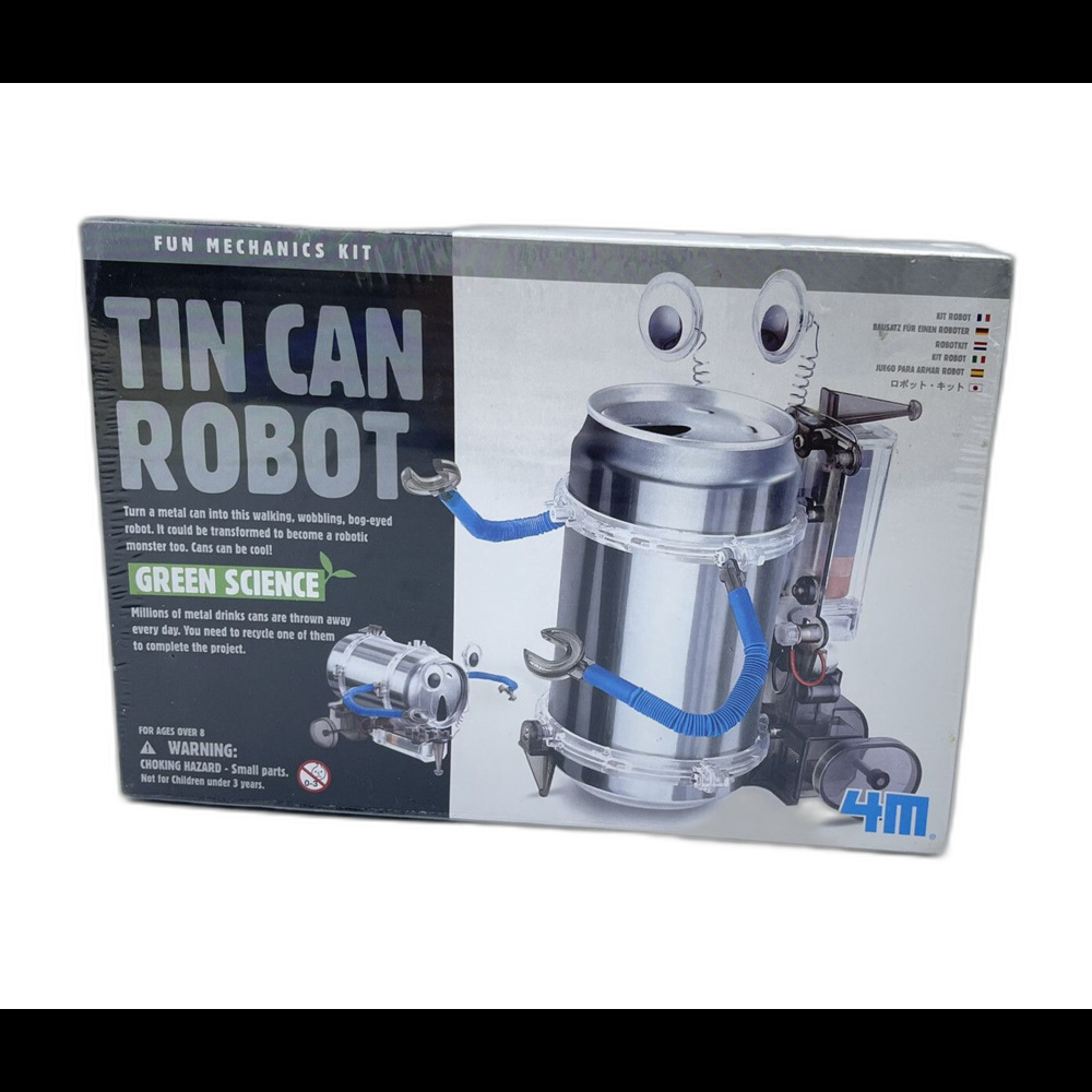 GREEN SCIENCE Tin Can Robot Kit Youth Robotics 4M - Little wear on Plastics
